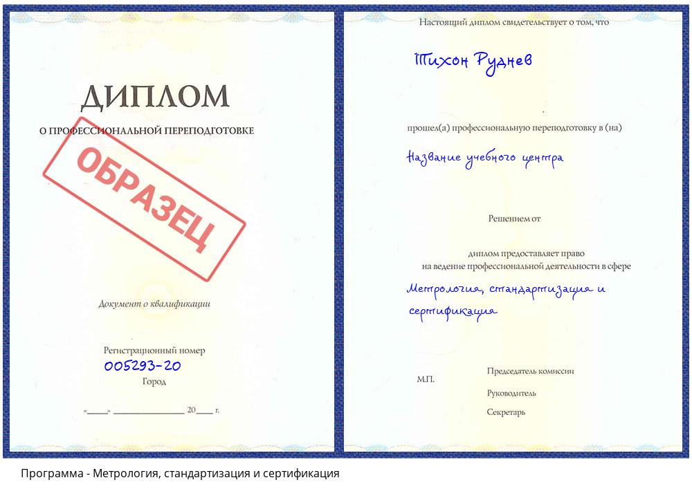Метрология, стандартизация и сертификация Каспийск